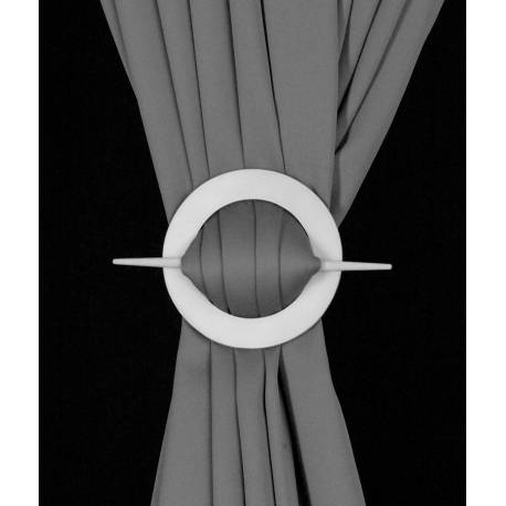 Barrette ronde en bois pour rideaux - V.créations