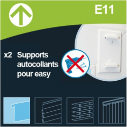 E11 : Support autocollant pour store enrouleur Easy