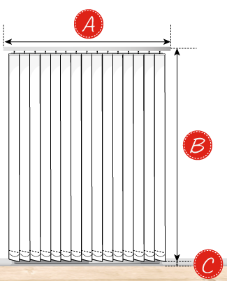 Mesure lamelles verticales